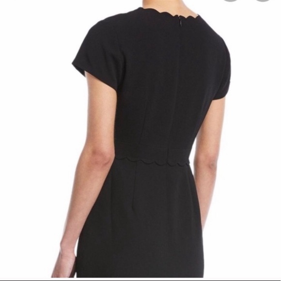 Club Monaco Santina Cap-Sleeve Fit-and-Flare Scalloped Dress Size 2 - Picture 3 of 5